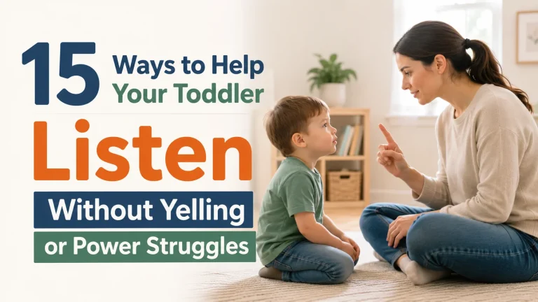 15 Ways to Help Your Toddler Listen Without Yelling or Power Struggles